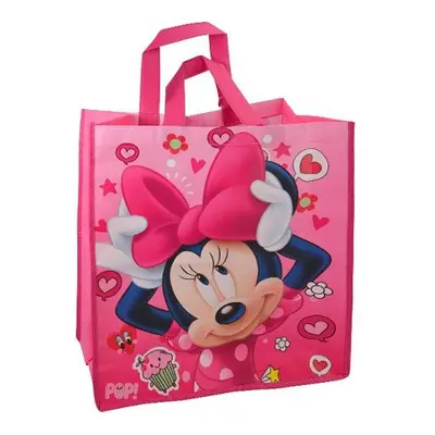 Disney Minnie Mouse Large Reusable Non-Woven Tote Bag Pink