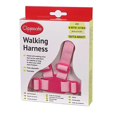 Clippasafe Walking Harness and Reins (Pink)