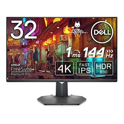 Dell G3223Q Inch 4K UHD (3840x2160) Gaming Monitor, 144Hz, Fast IPS, 1ms, AMD FreeSync Premium P