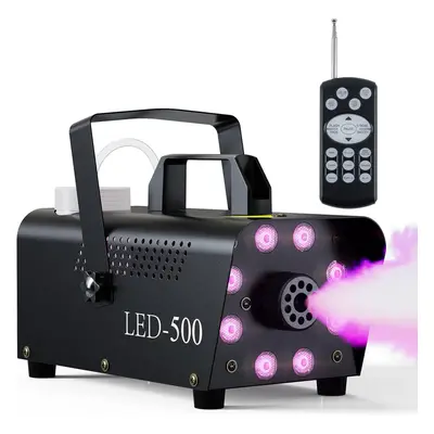 Smoke Machine, Fog Machine LED Lights with Colorful Effect 500W