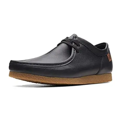 clarks Mens Shacre Ii Run Moccasin Black Leather