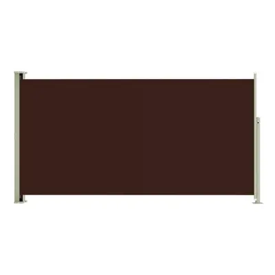 (brown, x cm) vidaXL Patio Retractable Side Awning Privacy Screen Garden Sunshade Screen