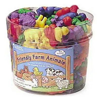 LEARNING RESOURCES LER0187 COUNTERS FRIENDLY FARM ANIMAL 144PK-GOOD JOB JAR