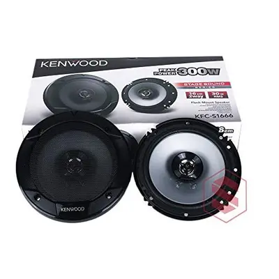 Kenwood KFC-S1666 6.5" Stage Sound Series 2-Way 300Watts Coaxial Car Speakers