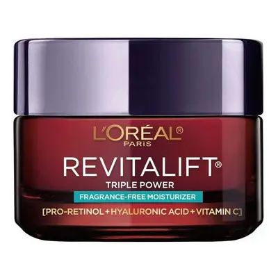 L'Oreal Paris Revitalift Triple Power Anti-Aging Cream, Fragrance Free, 1.7 oz.