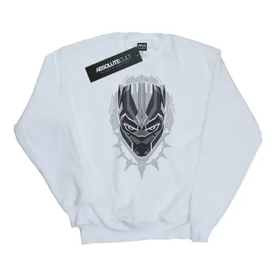 (XL, White) Marvel Womens/Ladies Black Panther Head Sweatshirt