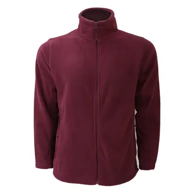 (4XL, Burgundy) Russell Mens Full Zip Outdoor Fleece Jacket