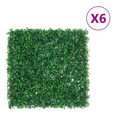 vidaXL Artificial Shrub Leaf Fence Privacy Fence ScreenÃÂ pcs Green 50x50 cm