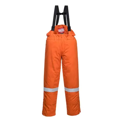 (XL, Orange) Portwest Mens Flame Resistant Anti-Static Winter Salopettes