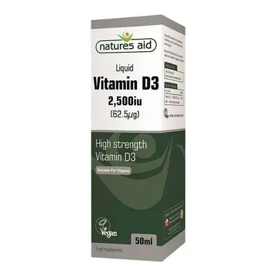 Natures Aid Vitamin D3 IU Liquid ml