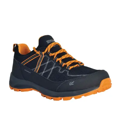 (10 UK, Black/Flame Orange) Regatta Mens Samaris Lite Walking Shoes