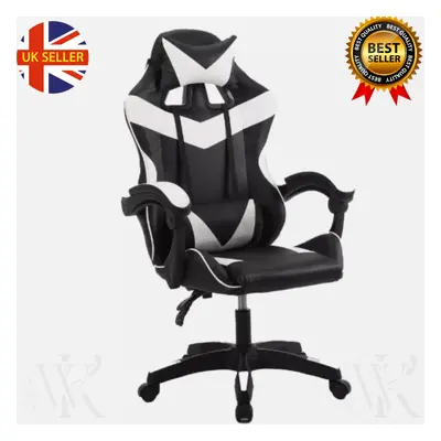 Ergonomic PU Leather Gaming & Office Chair, Adjustable Swivel Design