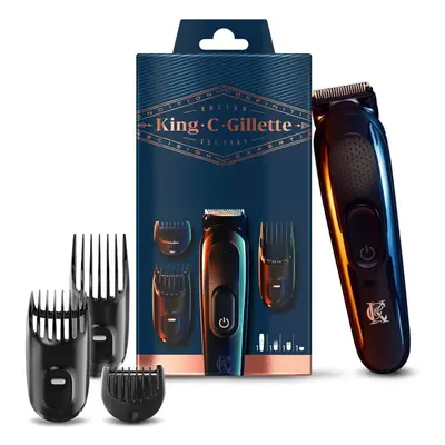 King C. Gillette Men's Cordless Beard Trimmer, Includes Interchangeable Clogs for All Types of B