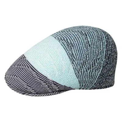 Kangol Mens Wavy Stripe Flat Ivy Cap Classic Fabric Hat - Blue Tint Multi