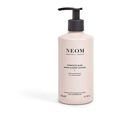 NEOM Complete Bliss Hand & Body Lotion, 300ml | Blush Rose, Lime & Pepper | Nourish & Soften