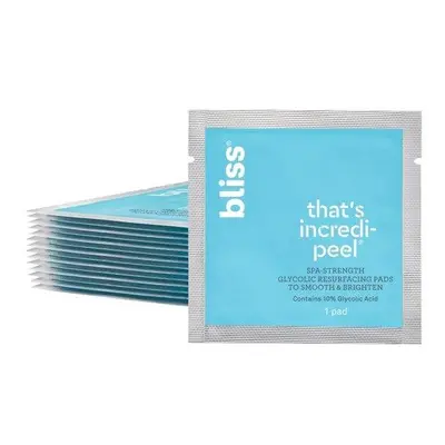 Bliss That's Incredi-peel Glycolic Acid Resurfacing Face Peel Pads, ct