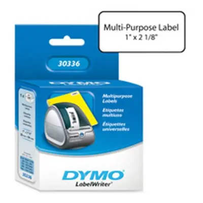 Dymo Corporation DYM30336 Multipurpose Labels- Small- 1in.x2-.13in.- 500-RL- White