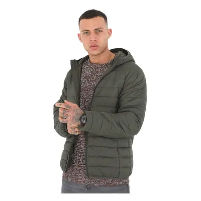 (Dark Khaki, S) Mens Jacket Winter Warm Puffer Bubble Down Coat