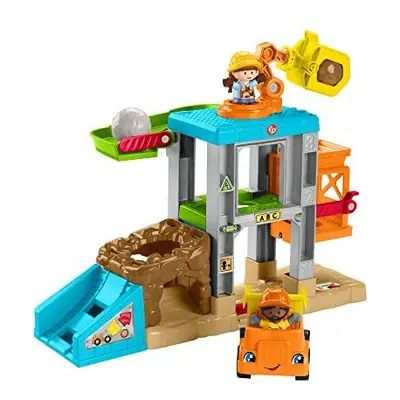 ??Fisher-Price Little People Load Up Construction Site Playset with Music, Sounds and Toy Dump T