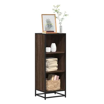 vidaXL Book Cabinet Brown Oak 40x35x107.5 cm Engineered Wood