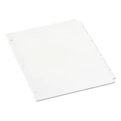 Universal Economy Tab Dividers 8-Tab Letter White Sets/Box