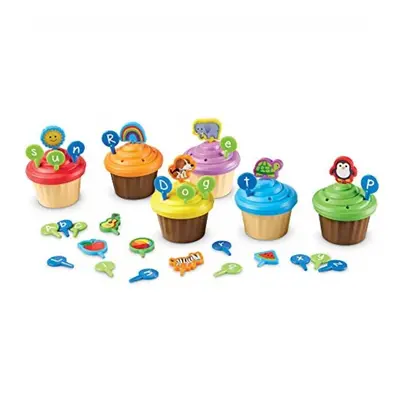 Learning Resources ABc cupcake Party Toppers, Early Alphabet Learning, Vocabulary Toy, Ages 3+