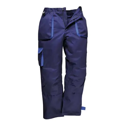 (XL, Navy) Portwest Mens Texo Lined Contrast Trousers