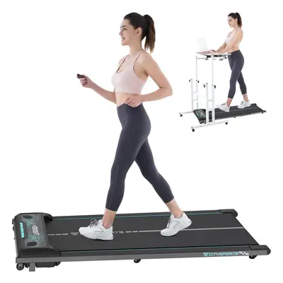 (green) Treadmills for home,Under Desk Treadmill Compact Motorised Treadmill