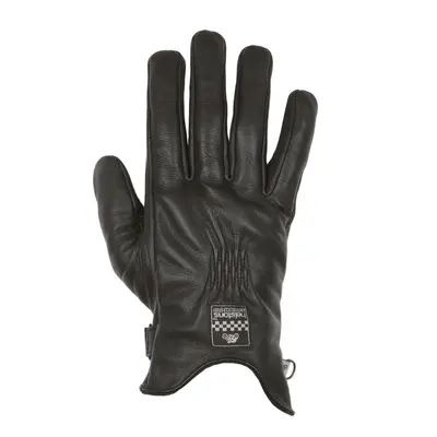 (XL) Helstons Condor Summer Waterproof Leather Gloves Black