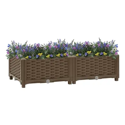 vidaXL Raised Bed Polypropylene Garden Planter Flower Box Pot Planting Bed