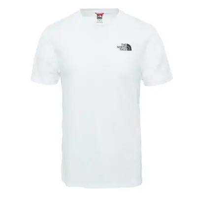 (White, L) The North Face Simple Dome Mens Fashion Casual T-Shirt Top Tee White