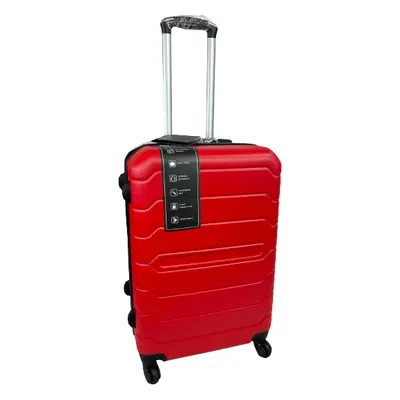 (Red, Medium) Hampton & Stewart Suitcase Hardshell Lugguage