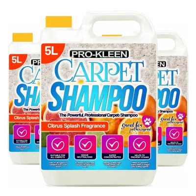 (15L, Citrus Splash) ProKleen Carpet Deep Cleaning Shampoo Solution