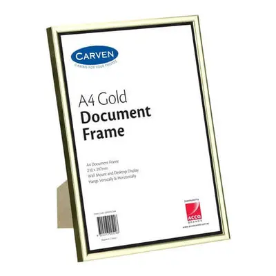 (Gold) Carven Document Frame A4