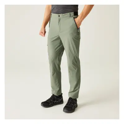 (42 REG) Regatta Men's Travel Light Pack-away Trousers - Agave Green