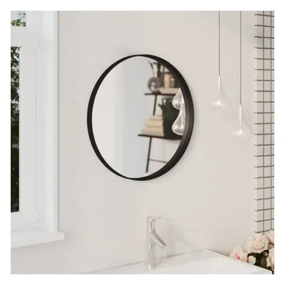 vidaXL Wall Mirror Black cm Bathroom Hallway Decoration Hanging Mirror