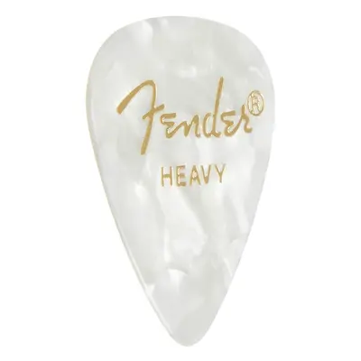 Fender Premium Celluloid Guitar Picks Shape White Moto Heavy 144-Pack