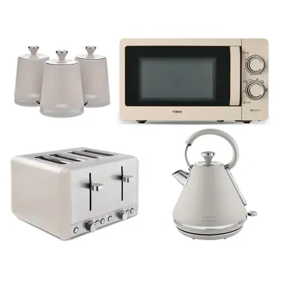 Tower Cavaletto Latte Pyramid Kettle Toaster Microwave & Canisters