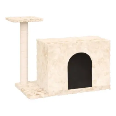 vidaXL Cat Tree with Sisal Scratching Post Cream cm Cat Scratching Tree