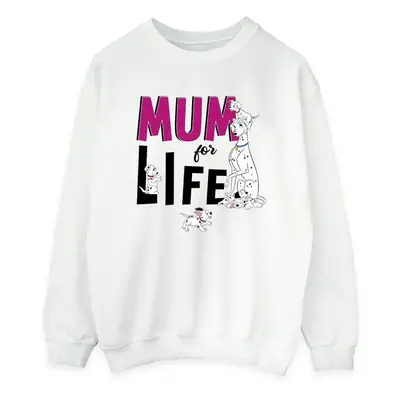 (M, White) Disney Womens/Ladies Dalmatians Mum For Life Sweatshirt