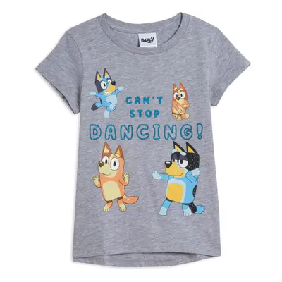 Bluey Family Bingo Bandit Mom Toddler Girls Graphic T-Shirt Gray 2T