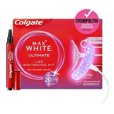 Colgate Max White Ultimate At Home LED Teeth Whitening Kit Enamel Safe Reverses Up To Years Of S