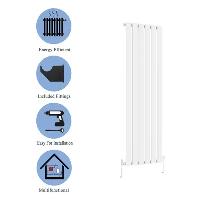 (White, 1600*408mm ?single)) Flat Panel Column Radiator