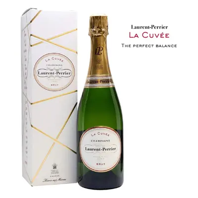 Laurent Perrier La Cuvee Brut 75cl 12%Vol. with White or Gold Gift Box