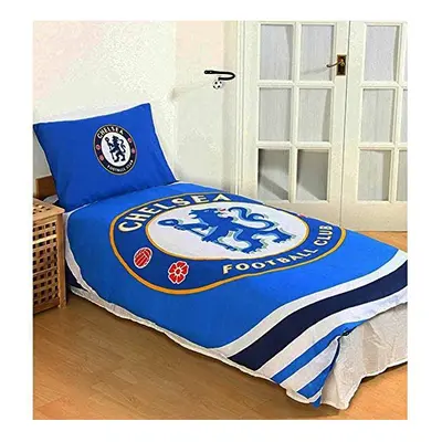 Official Chelsea FC Single Duvet Cover Set With Pillowcase Reversible