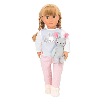 Our Generation Dolls - Jovie Fashion Doll in PJs Pyjamas with Stuffed Rabbit