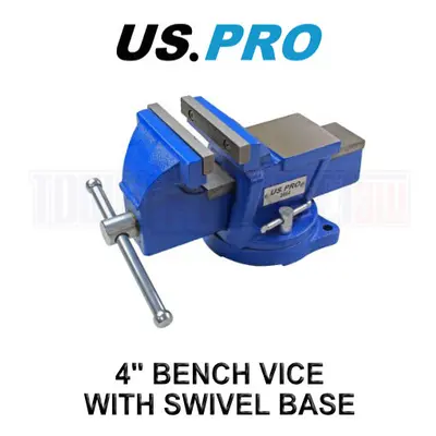 US PRO Tools 4â Heavy Duty Engineer Swivel Bench Vice Vise Clamp with Anvil