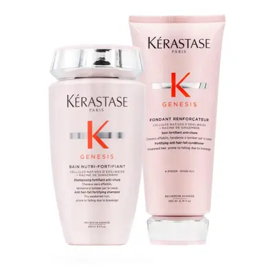 Krastase Genesis Bain Nutri-Fortifiant 250ml and Genesis Fondant Renforcateur 200ml Duo