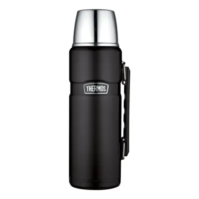 Thermos Stainless King Flask, Matt Black, 1.2