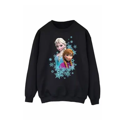 (S, Black) Disney Womens/Ladies Frozen Elsa And Anna Sisters Sweatshirt